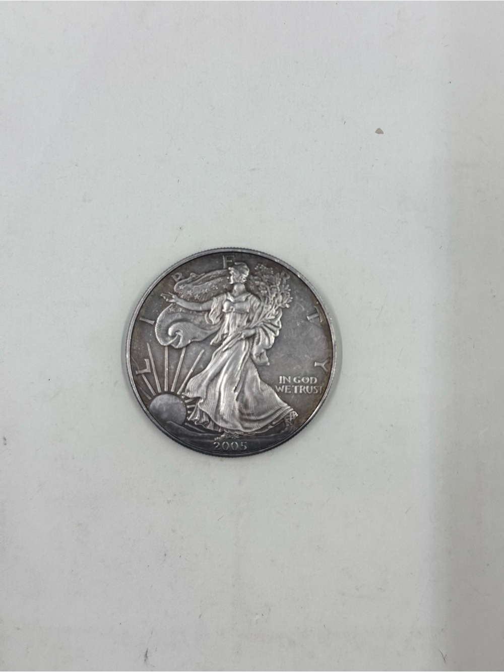American Silver Eagle One Dollar - Toned Finish - Picture 4 of 5